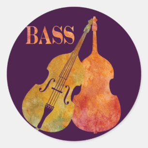 Sticker Rond Double basse chaude
