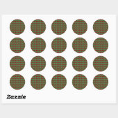 Sticker Rond Double Cerise (Feuille)