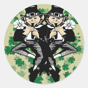 Sticker Rond Double difficulté Lucky Irish Twins