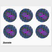 Sticker Rond Double éclatement (Feuille)