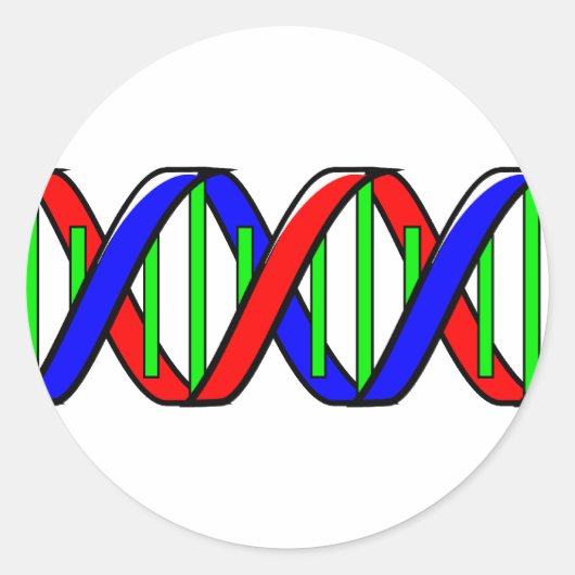 Sticker Rond double hélice (Devant)