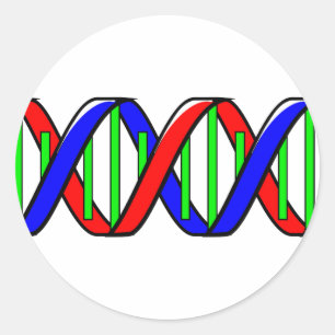 Sticker Rond double hélice