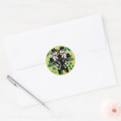 Sticker Rond Double La Chance Leprechaun (Enveloppe)