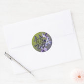 Sticker Rond Double Mariage de bonheur Lilac Enveloppe sceaux (Enveloppe)
