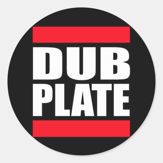 Sticker Rond Double plaque en plaque (Devant)