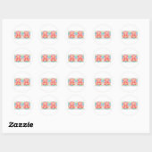 Sticker Rond DOUBLE SANTÉ : Karuna Reiki (Feuille)