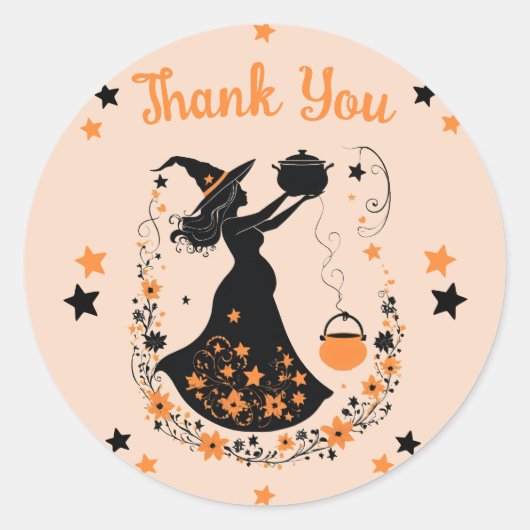 Sticker Rond Double Trouble Brew - Un Baby shower Halloween jum (Devant)