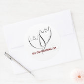 Sticker Rond doubleghosts1, mile-high-paranormal.com (Enveloppe)