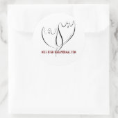 Sticker Rond doubleghosts1, mile-high-paranormal.com (Sac)