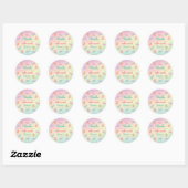 Sticker Rond Douce année (Feuille)