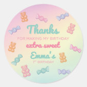 Sticker Rond Douce année (Devant)