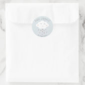 Sticker Rond Douce baby shower nuage (Sac)