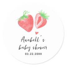 Douce baie Fête de bébé à thème fraise