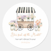 Sticker Rond Douce comme une fête de mariage florale Fresh Off  (Devant)