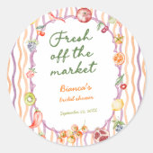 Sticker Rond Douce Douceur de Marché Réception de Mariage Fanta (Devant)