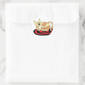Sticker Rond Douce Kitty Cat (Sac)