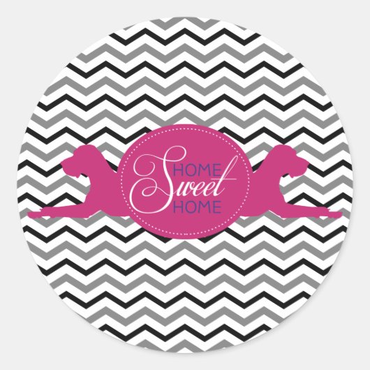 Sticker Rond Douce Maison Douce (Devant)