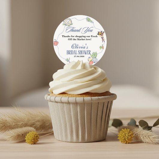 Sticker Rond Douce Mariée tout droit sortie du Marché