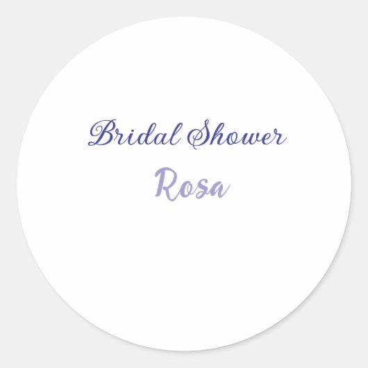 Sticker Rond Douce pluie de mariage violet ajouter nom date élé (Devant)