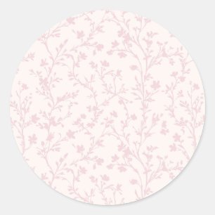Sticker Rond Douce Prairie Rosée - Neutre