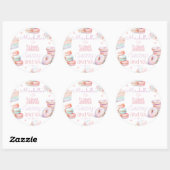 Sticker Rond Douce sassy ans six pastel anniversaire (Feuille)