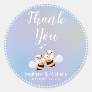 Sticker Rond Douce Signifie Avoir Un Couple Mignonne Merci Mari