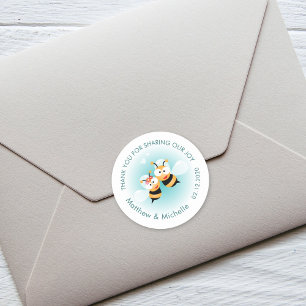 Sticker Rond Douce Signifie Avoir Un Couple Mignonne Merci Mari
