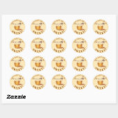 Sticker Rond DOUCE ! Vous Avez Une Récompense D'Enseignant A+ H (Feuille)
