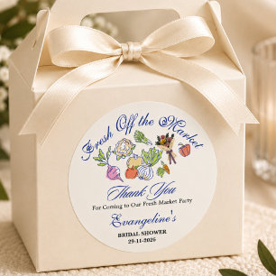 Sticker Rond Douceur Mariage Fraîchement Sortie du Marché
