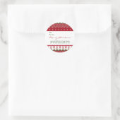 Sticker Rond Douceur moche serré Angels de Hygge Coeurs Noël (Sac)