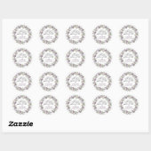 Sticker Rond Douceur personnalisée 16 Enveloppe Lilac violet Sc (Feuille)