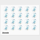 Sticker Rond Douceurs de guimauve moelleuses (Feuille)