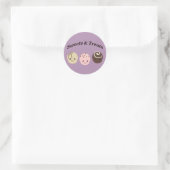Sticker Rond Douceurs et friandises ! Chocolat (Sac)