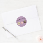 Sticker Rond Douceurs et friandises ! Chocolat (Enveloppe)