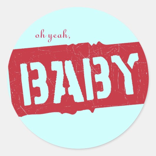 Sticker Rond Douche à cargaison précieuse (Devant)