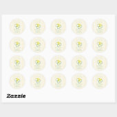 Sticker Rond Douche Fête Fraîche Du Marché (Feuille)