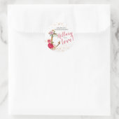 Sticker Rond Douche nautique | Ancre Shower|faveurs (Sac)