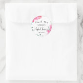 Sticker Rond Douche nuptiale rose Pink Azalea (Sac)