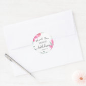 Sticker Rond Douche nuptiale rose Pink Azalea (Enveloppe)