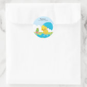 Sticker Rond Douches d'avril mignonnes (Sac)