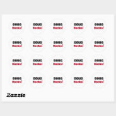 Sticker Rond Doug Rocks (Feuille)