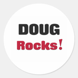 Sticker Rond Doug Rocks