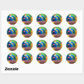 Sticker Rond Doughnut Dave (Feuille)