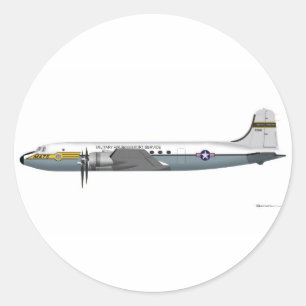 Sticker Rond Douglas C-54 Skymaster