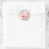 Sticker Rond Douille nuptiale Parties scintillant rose16e menti (Sac)