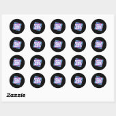 Sticker Rond Douleur du corps arrière (Feuille)