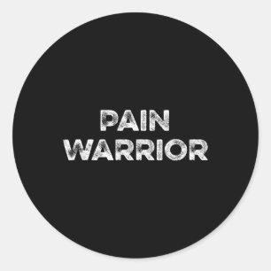 Sticker Rond Douleur Guerrier Crps Mois de sensibilisation Port