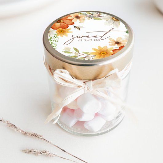 Sticker Rond Doux Comme Peut Être | Baby shower de printemps fl