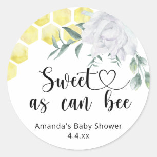 Sticker Rond Doux comme peut l'être une abeille -
