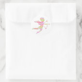 Sticker Rond Doux et coloré Valentine Cupid (Sac)
